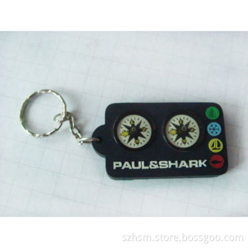Custom Reflective Cartoon Souvenir Promotional Soft PVC LED Key Chain